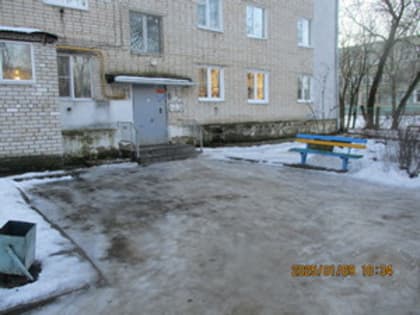 Проверка содержания придомовых территорий в связи с образованием наледи