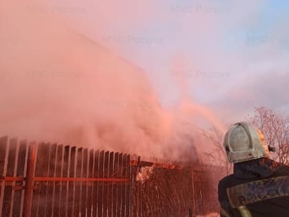 В Кольчугинском районе произошёл крупный пожар