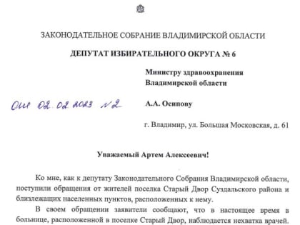 Жители Суздальского района выступили за сохранение Стародворской больницы