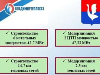 Правительство России одобрило заявку Владимирской области: на модернизацию теплосетевого комплекса Гусь-Хрустального