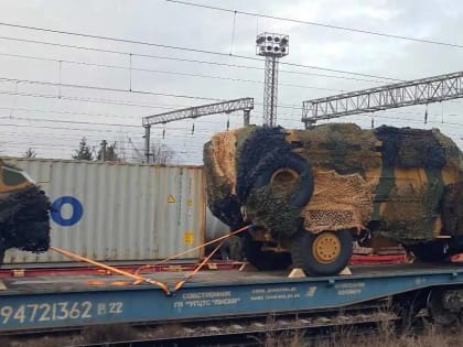 Эшелон с турецкими бронемашинами Kirpi для ВС Украины замечен в Румынии