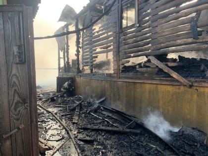 В Меленках огнеборцы потушили пожар площадью более 300 квадратных метров