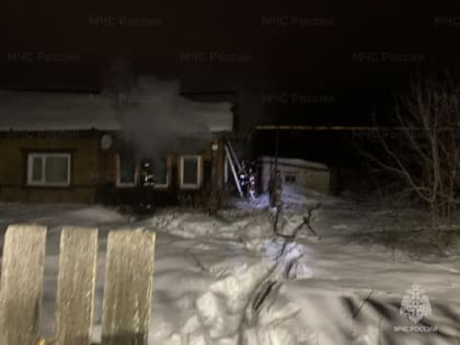 На пожаре в Новках пострадал мужчина