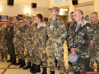 Контрактники из Владимира отправляются на подготовку к военной операции