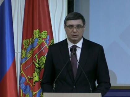 Губернатор Владимирской области Александр Авдеев отчитывается о своей работе перед Законодательным собранием