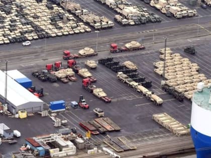 Nordsee-Zeitung опубликовало фото американской военной техники для ВСУ в немецком порту