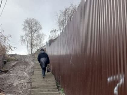 Новая лестница на ул. Кузнечной в Коврове почти готова