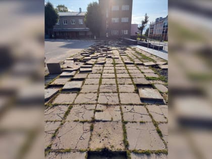 На центральной площади Камешково начался третий этап благоустройства