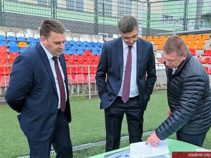 Александр Авдеев и Дмитрий Наумов ознакомились с планом реконструкции стадиона «Торпедо»
