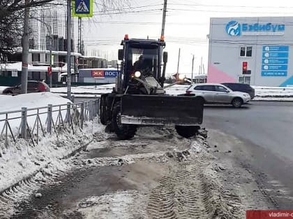 Зимняя уборка во Владимире проводится круглосуточно