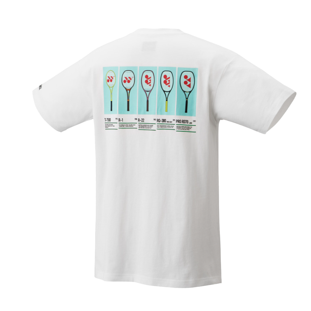 YONEX 75TH UNISEX T-SHIRT 16559A WHITE (COTTON)