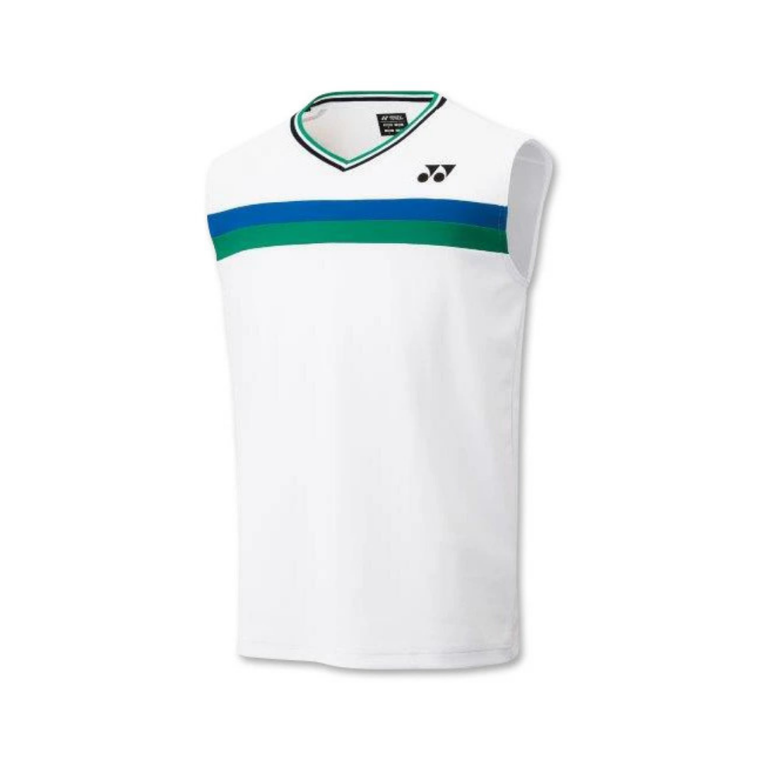 YONEX 75TH MEN'S SLEEVELESS JAPAN GAME SHIRT 10422A WHITE