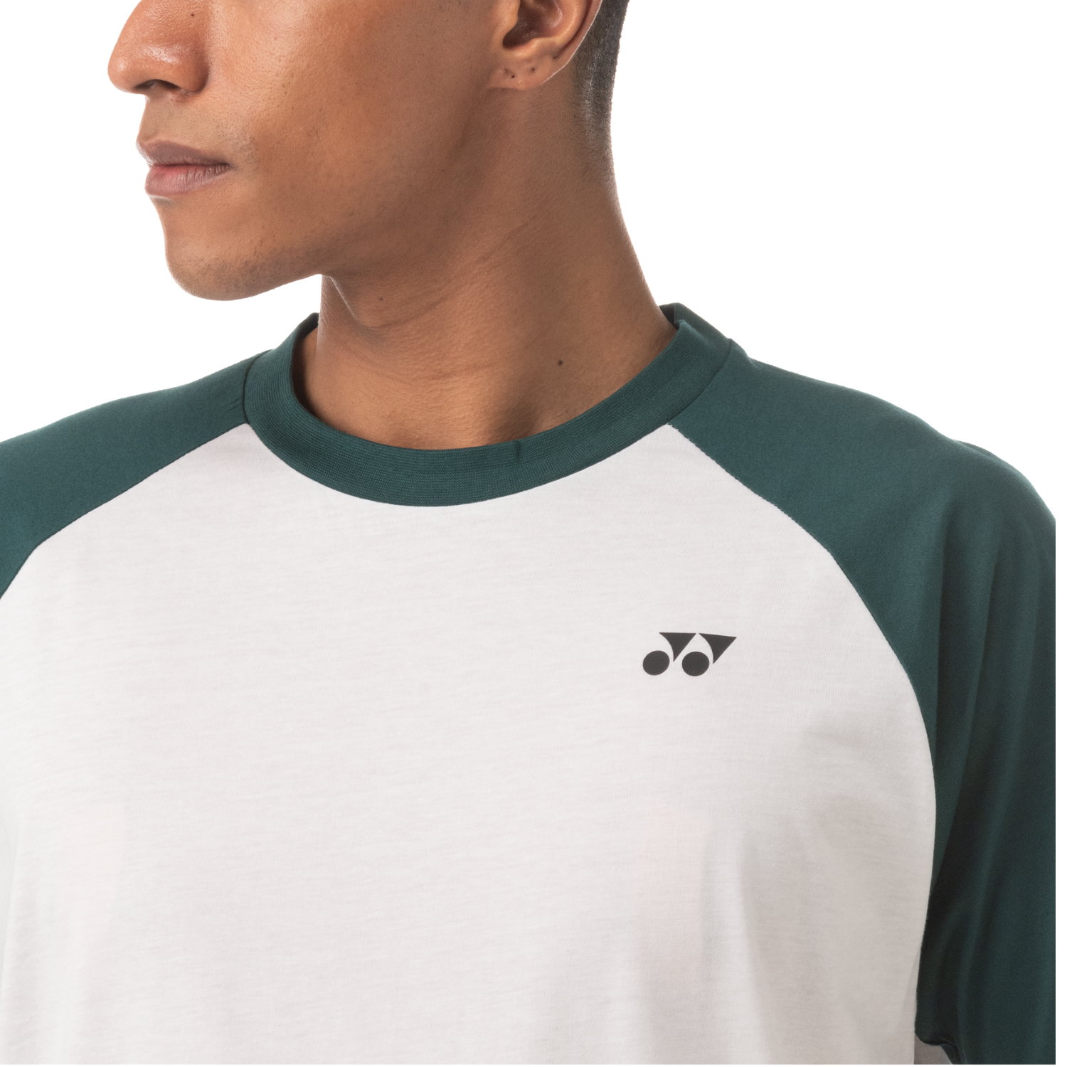 YONEX VersiCOOL Tシャツ YONEX MEN'S T-SHIRT 16576EX WHITE GREEN (COTTON)