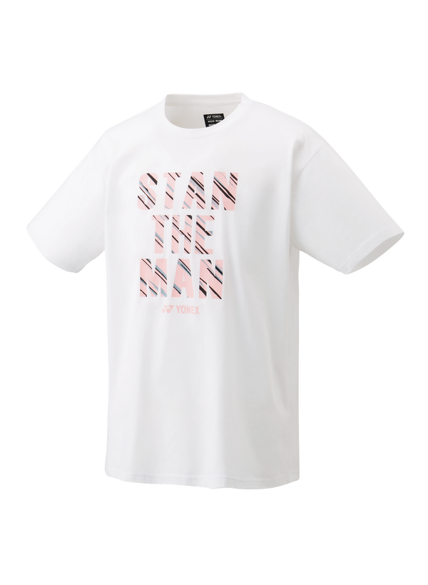 YONEX MEN'S T-SHIRT 16577EX WHITE (COTTON)