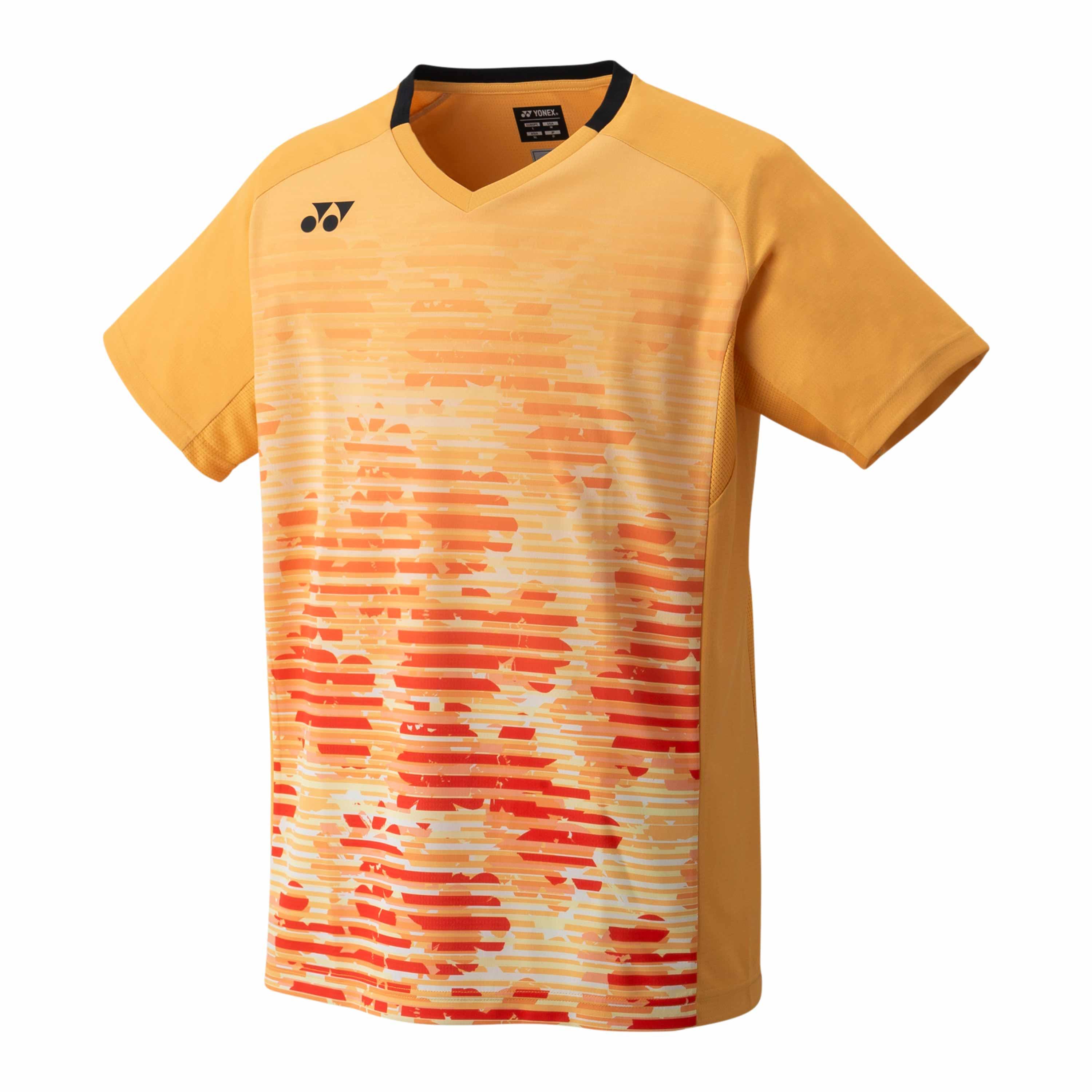 YONEX MEN'S CREW NECK SHIRT 10505EX SAFFRON (SLIM FIT)