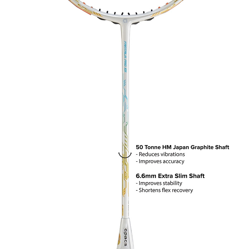 ラケット apacs FANTALA PRO 101 4U Apacs Fantala Pro 101 Badminton Racket Compact Frame (4U-G2)
