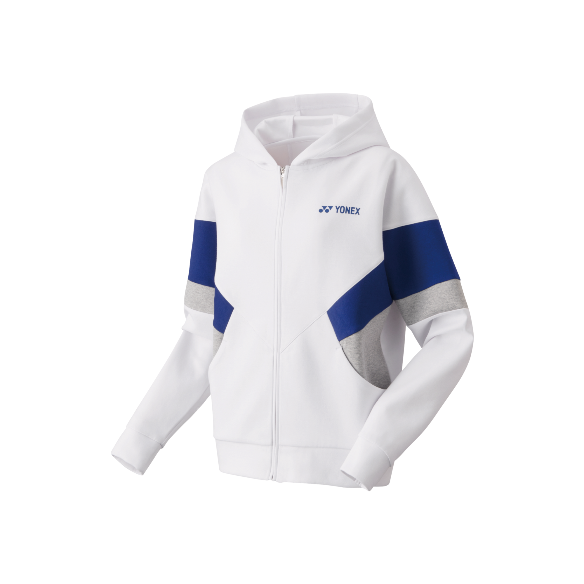 YONEX WOMEN'S SWEAT FULL-ZIP HOODIE 57072EX WHITE