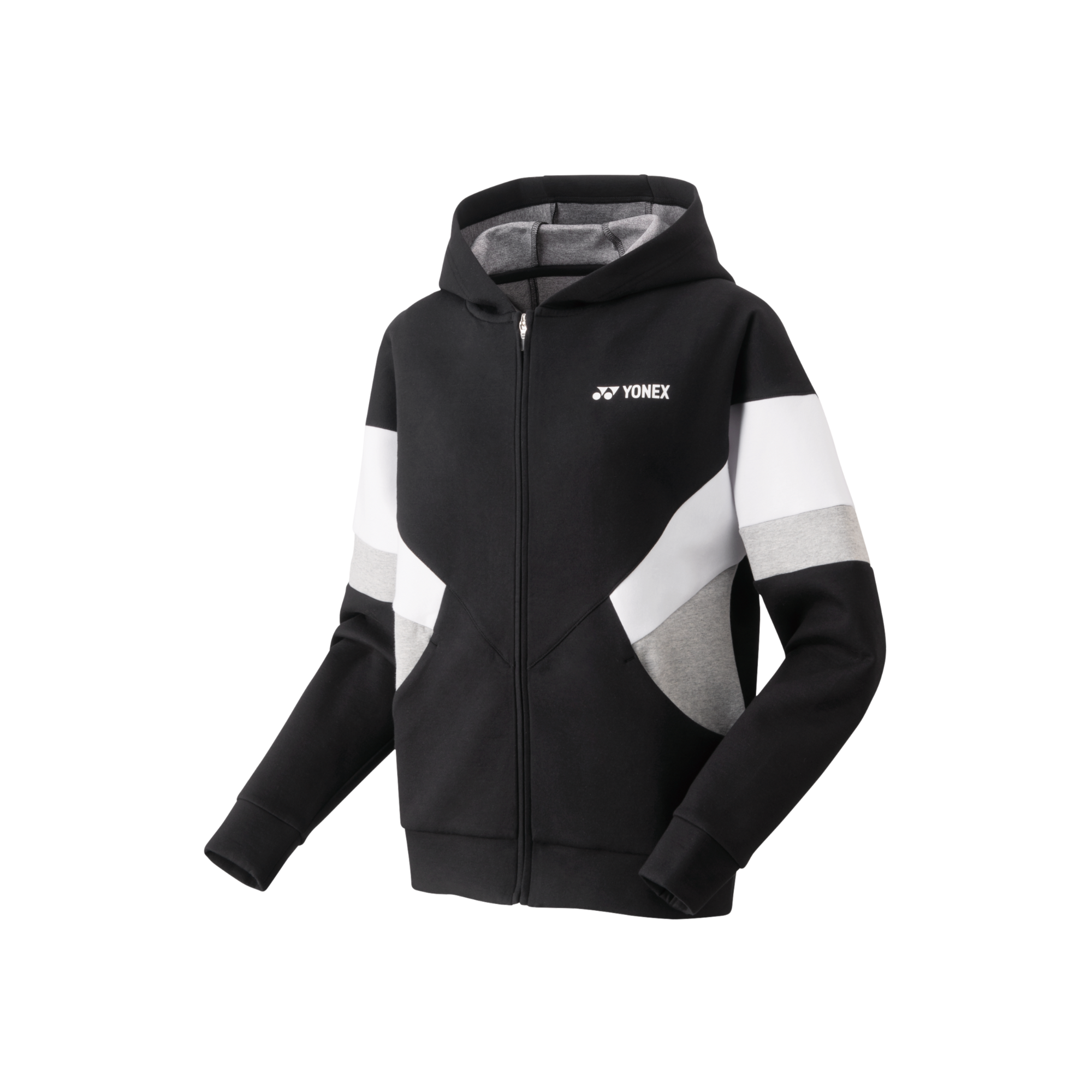 YONEX WOMEN'S SWEAT FULL-ZIP HOODIE 57072EX BLACK | VSMASH