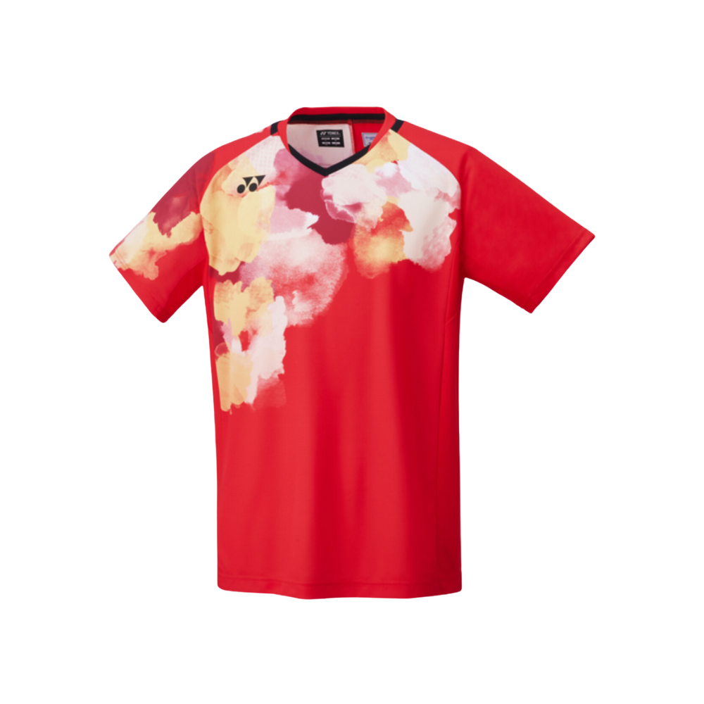 YONEX MEN'S CREW NECK SHIRT 10508EX CLEAR RED (SLIM FIT)