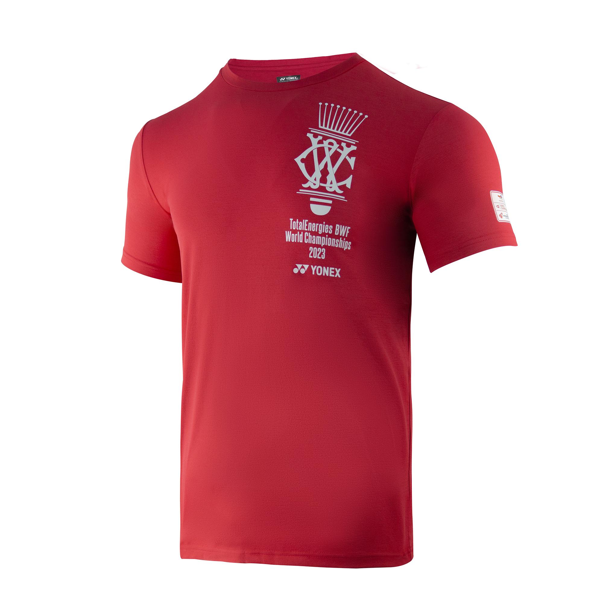 YONEX UNISEX'S SOUVENIR SHIRT YOB23190EX DEEP RED