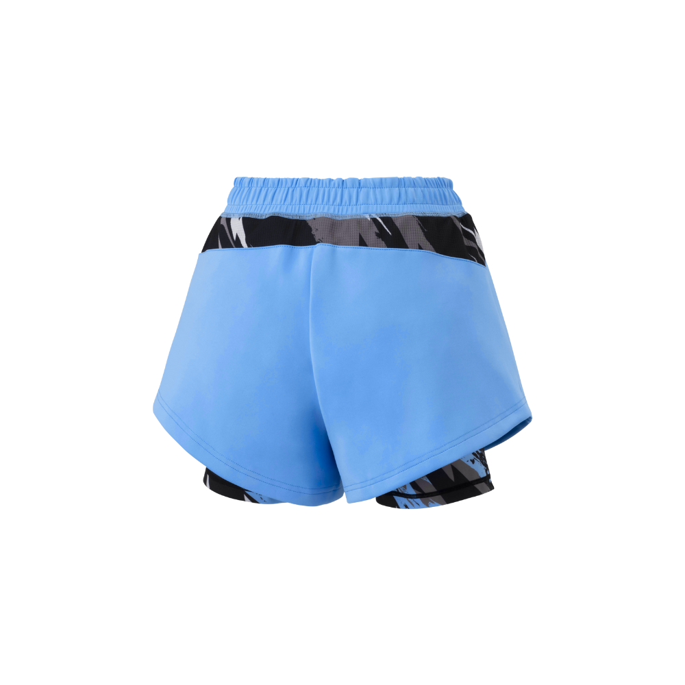 YONEX WOMEN'S SHORTS (WITH INNER SHORTS) 25084EX PASTEL BLUE