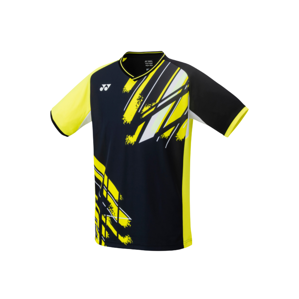 YONEX MEN'S CREW NECK SHIRT 10446EX BLACK (SLIM FIT)