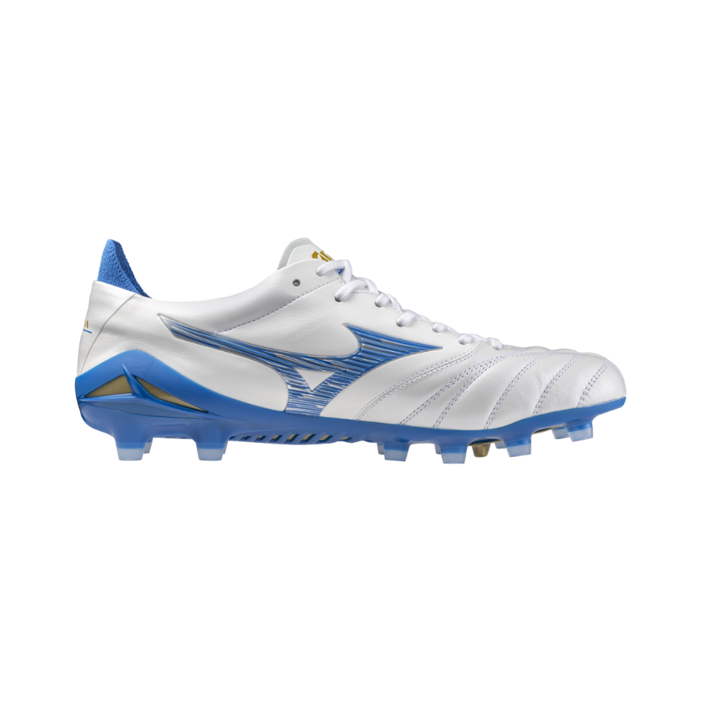 Mizuno Morelia ホワイト/ブルー MIZUNO Football Shoes MORELIA 2 CLUB (WHITE/LASER BLUE/GOLD