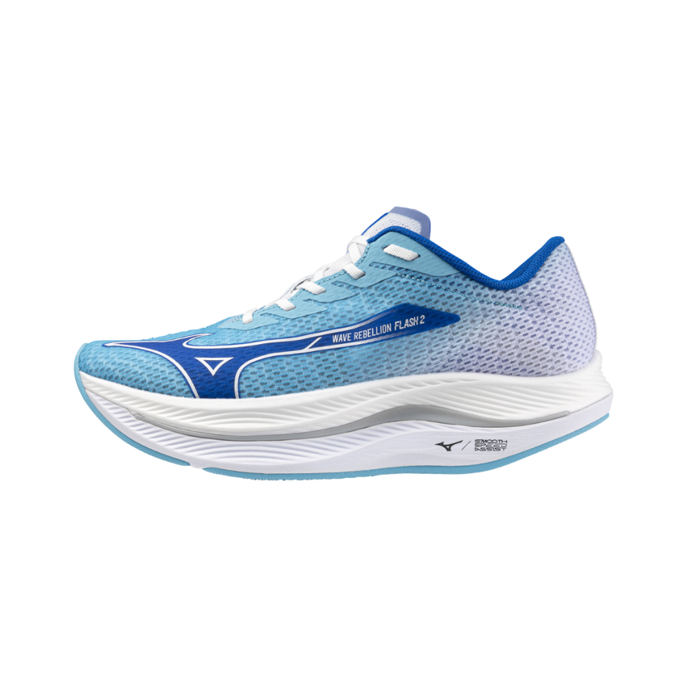 MIZUNO WAVE REBELLION FLASH 2 MEN RUNNING SHOES RIVER BLUE/MUGEN
