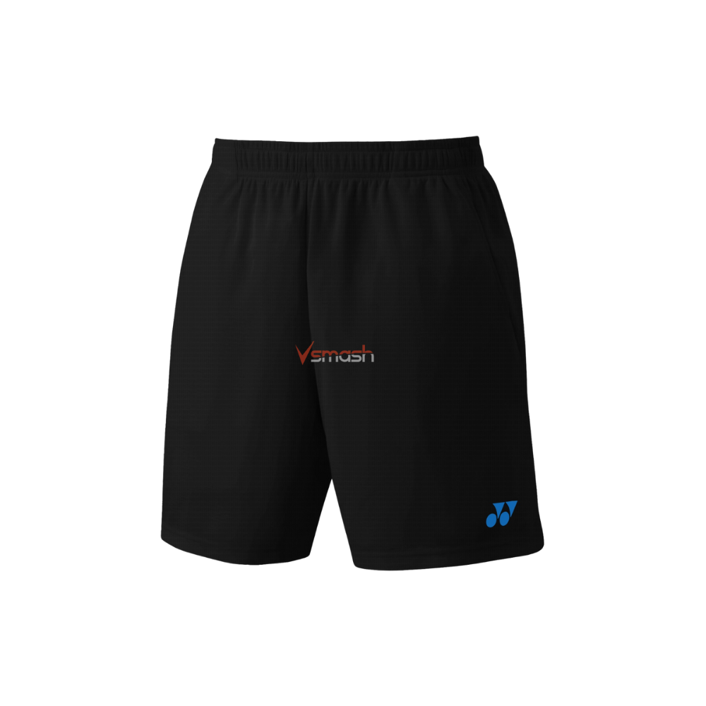 YONEX MEN'S TEXTILE SHORTS 2643 JET BLACK/FRENCH BLUE