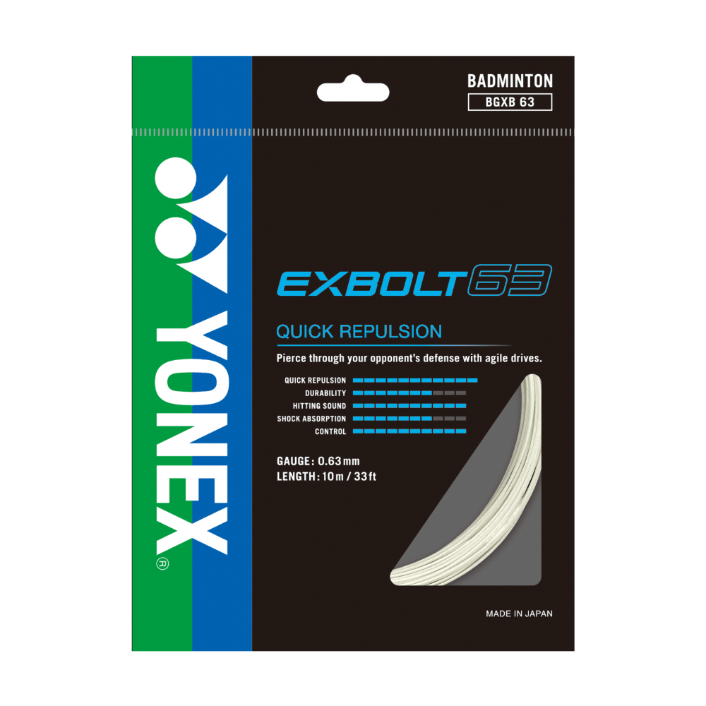 YONEX STRING EXBOLT 63 WHITE