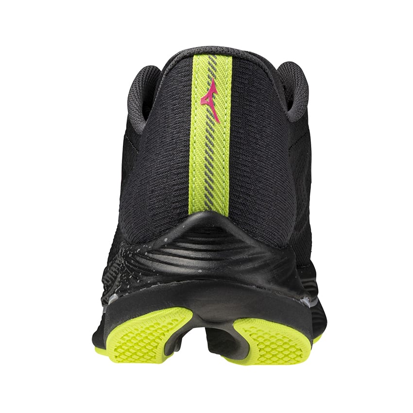 MIZUNO WAVE REBELLION FLASH 2 UNISEX RUNNING SHOES BLACK/SILVER