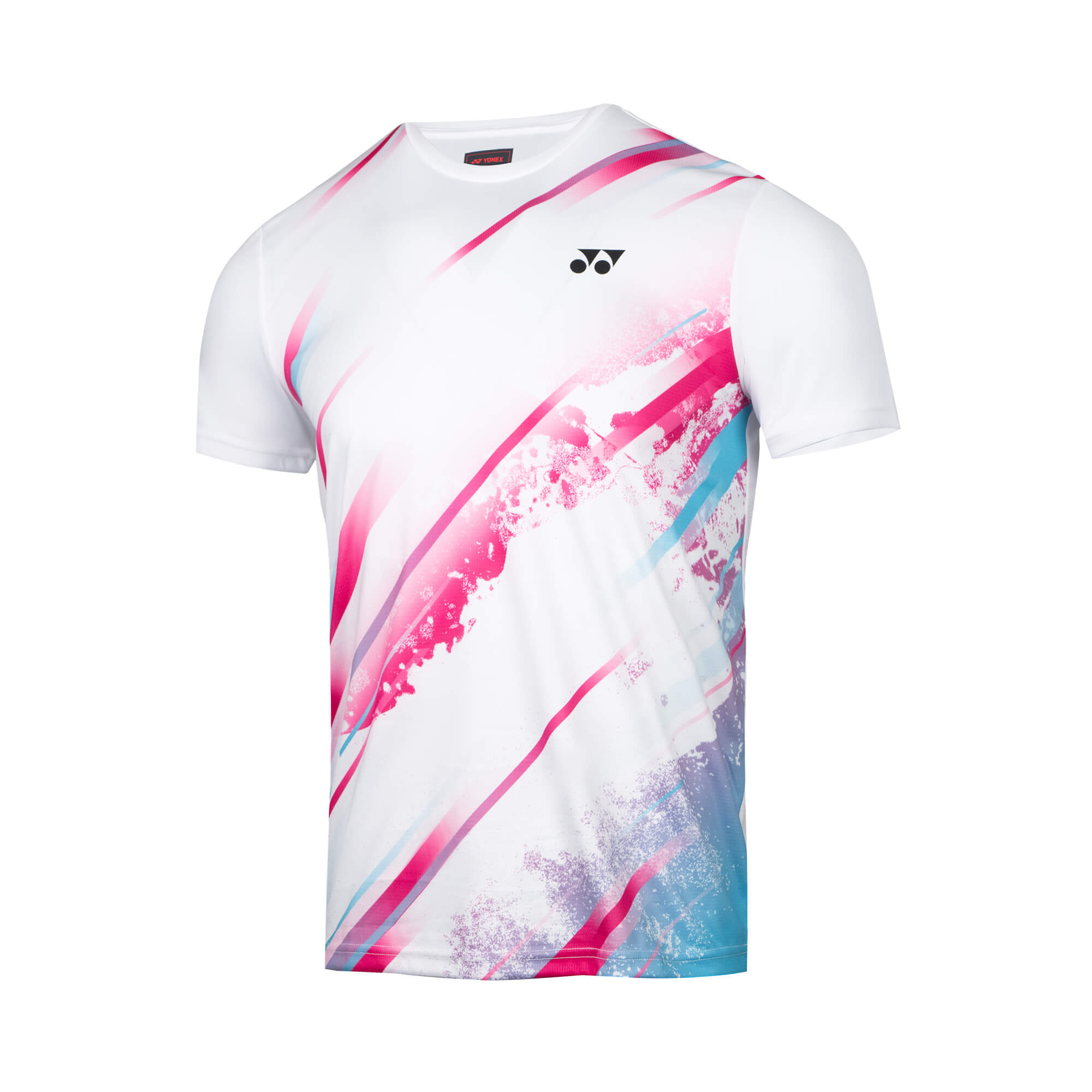 YONEX バドミントンウェア YONEX UNISEX ROUND NECK SHIRT 2877 WHITE | VSMASH