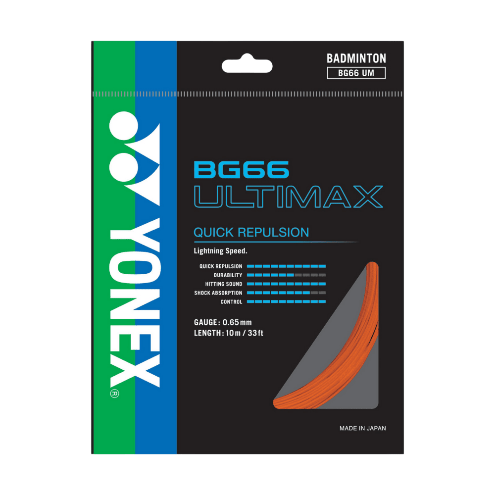 YONEX BG66 ULTIMAX オレンジ 200m title ‼️ AVAILABLE ONHAND YONEX STRINGS ‼️ 🪢 COLORFUL YONEX