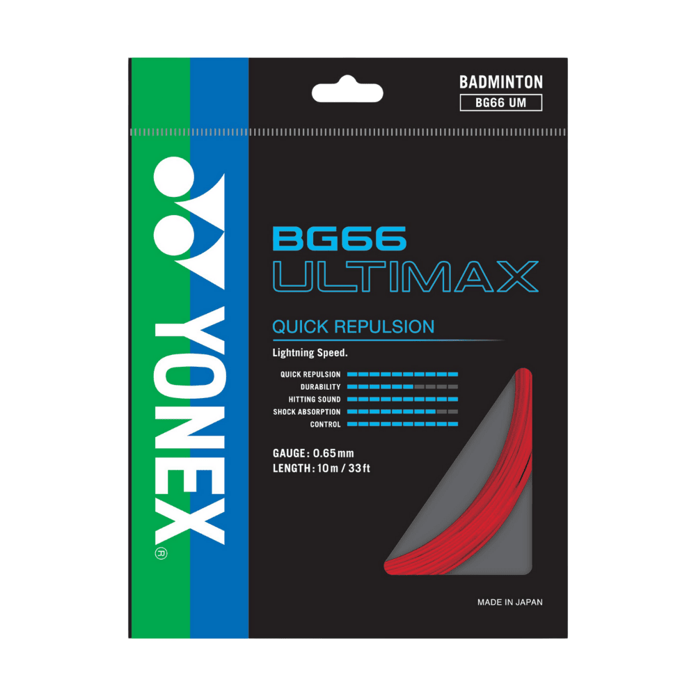 YONEX STRING BG66 ULTIMAX RED