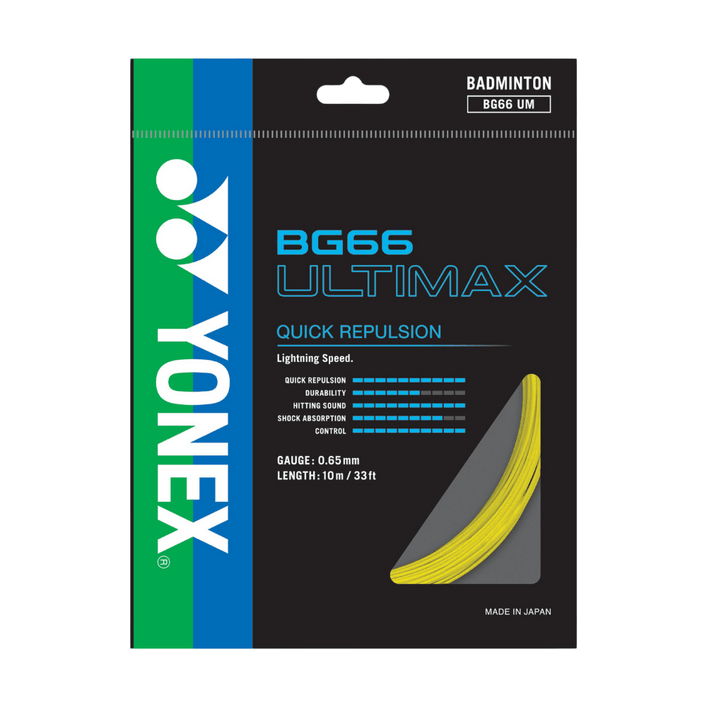 YONEX BG66 ULTIMAX イエロー 200m２個 YONEX STRING BG66 ULTIMAX YELLOW | VSMASH