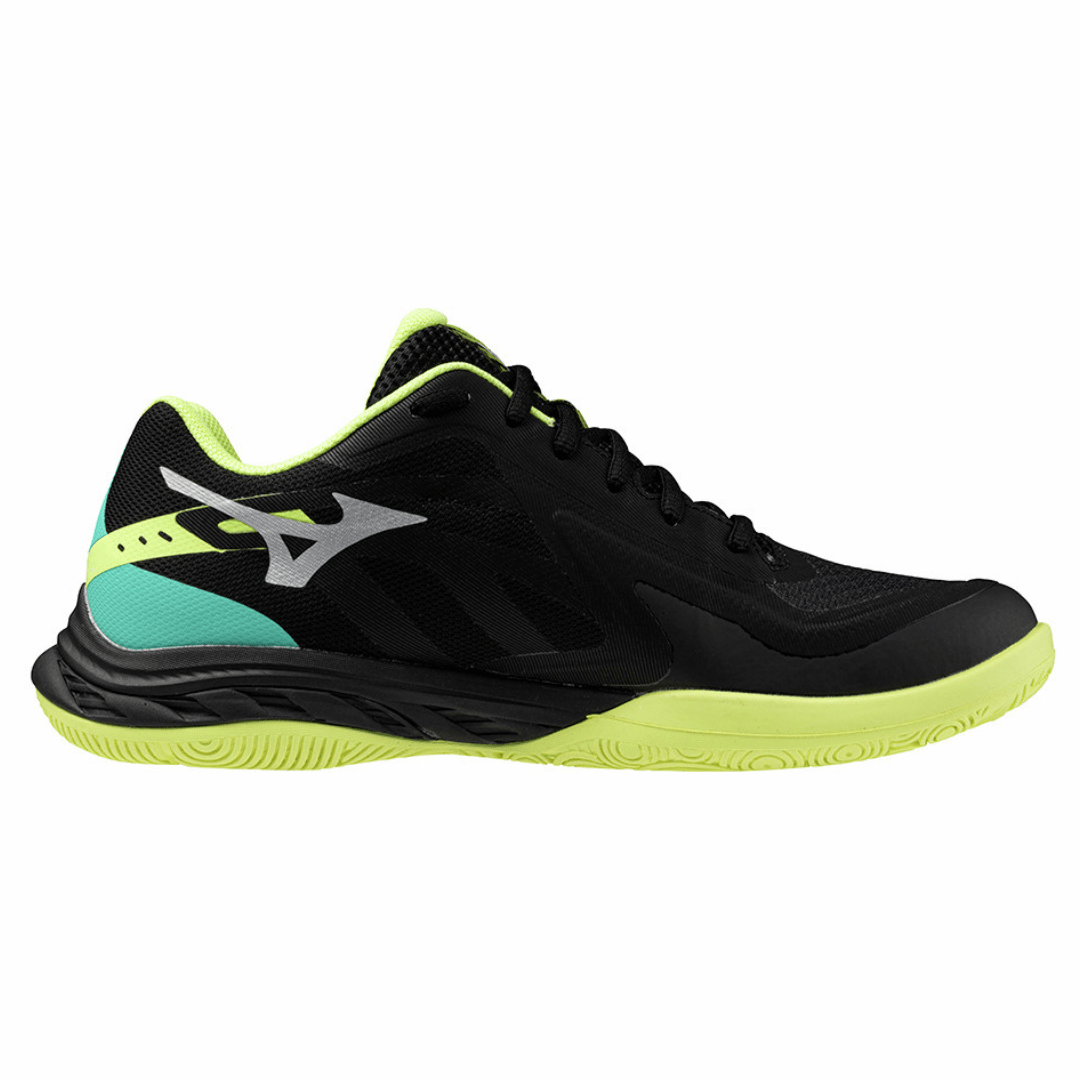 MIZUNO WAVE FANG EL 2 UNISEX BADMINTON SHOES BLACK/WHITE/SUNNY