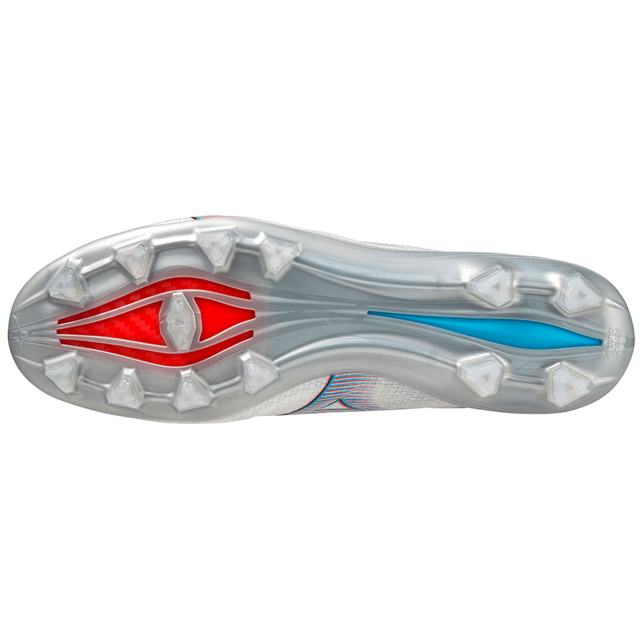 MIZUNO ALPHA JAPAN FOOTBALL BOOTS WHITE/IGNITION RED/801C (MD)