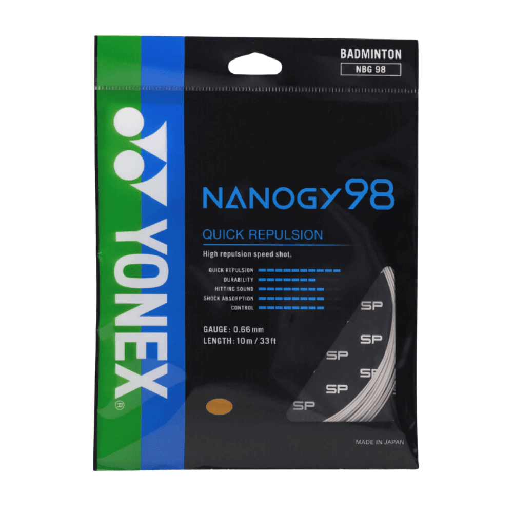 YONEX ナノジー98 ホワイト 10m 10張分 ヨネックス ナノジー98 10M YONEX NANOGY 98 10M 単張 NBG98