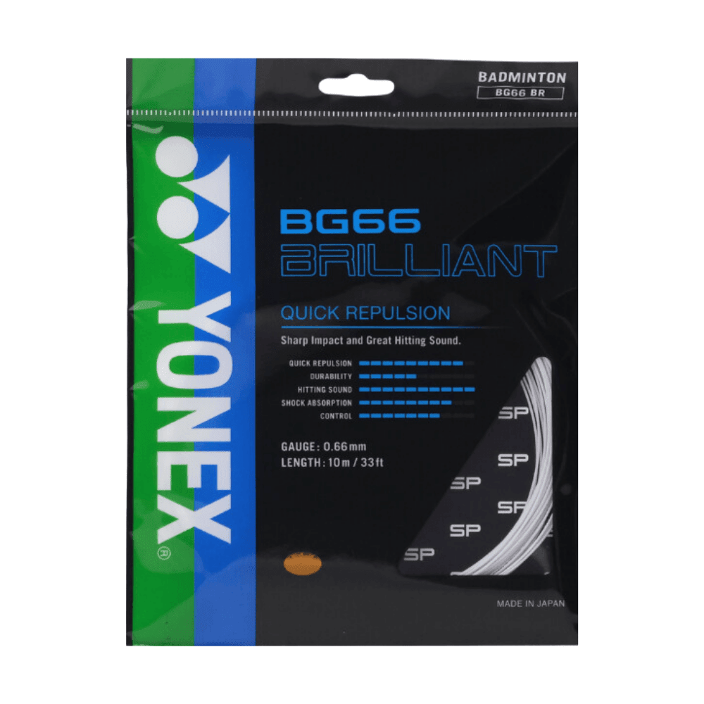 YONEX STRING BG66 BRILLIANT WHITE | VSMASH YONEX STRING BG66 BRILLIANT WHITE | VSMASH