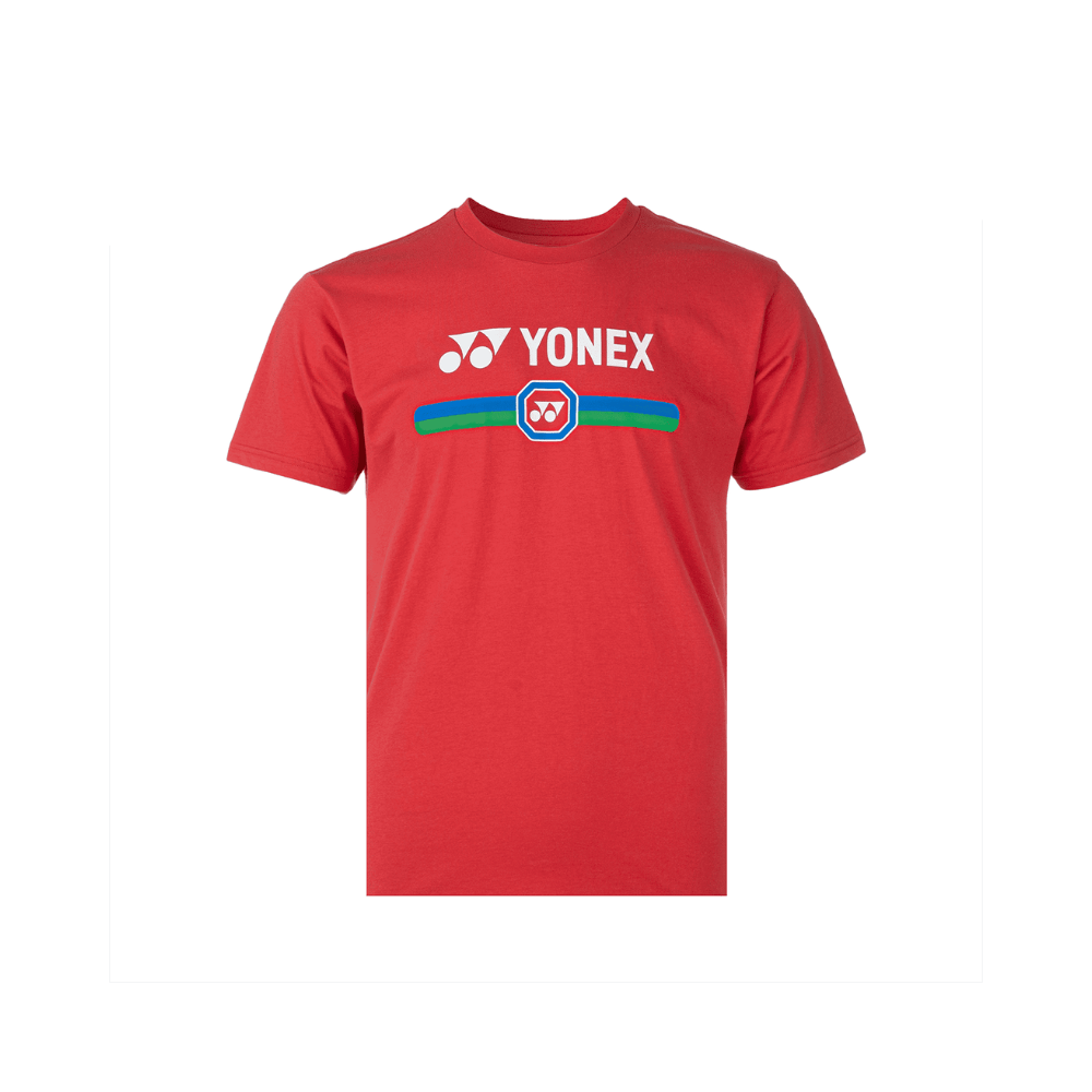 YONEX MEN'S T-SHIRT 16427EX FLASH RED (COTTON)