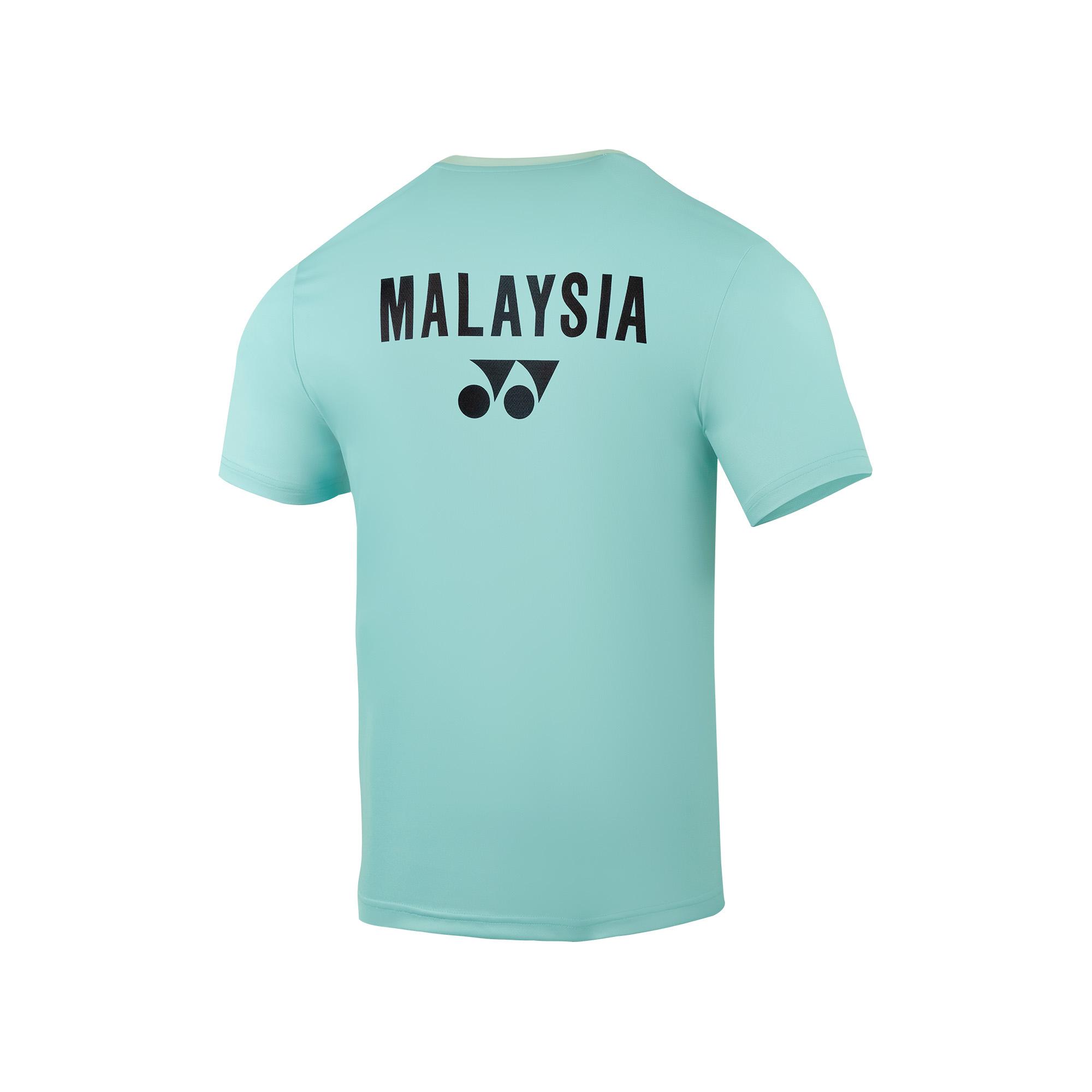 YONEX TEAM MALAYSIA ROUND NECK SHIRT YOB25160EX CLEAR MINT