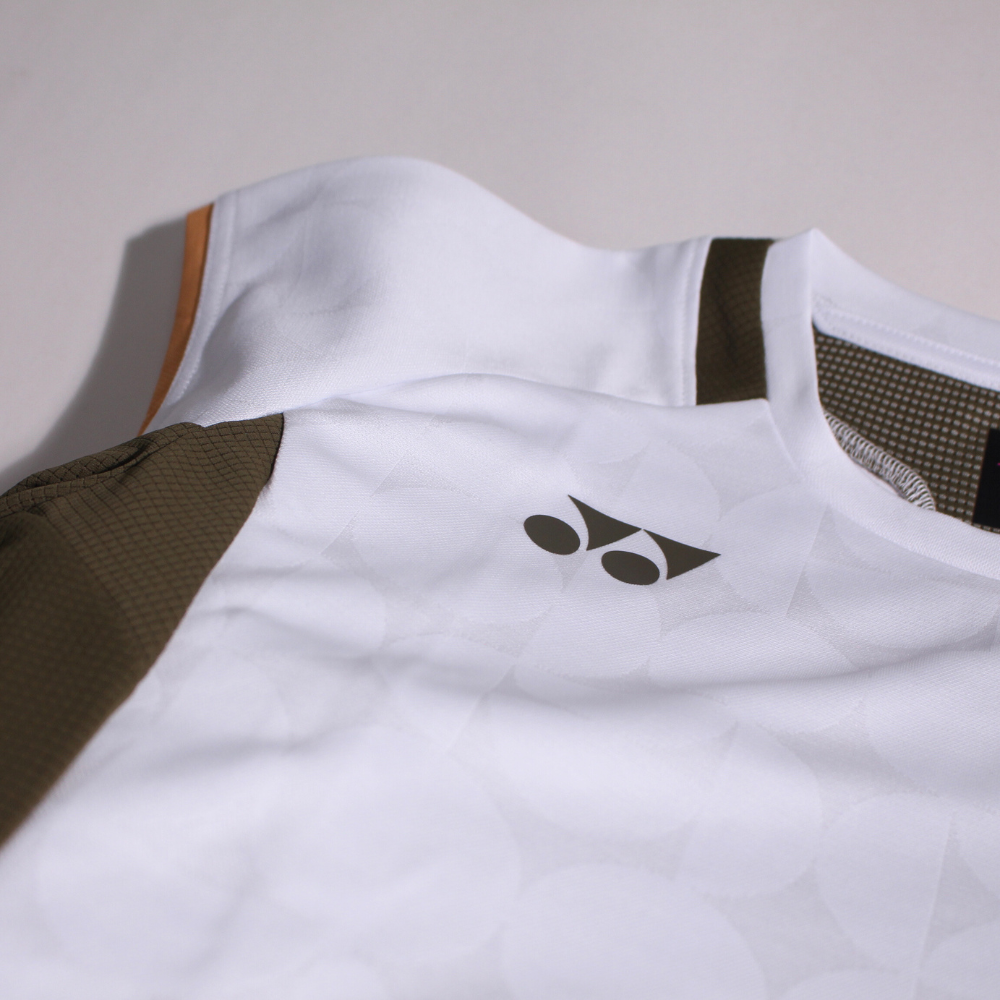 YONEX WOMEN'S CREW NECK SHIRT 20852YX WHITE (SLIM FIT) | VSMASH