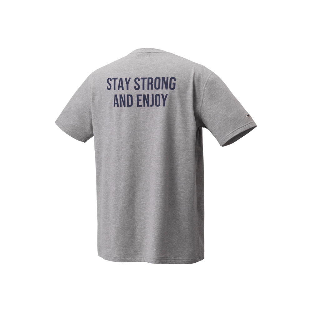 YONEX サイン入りグレーTシャツ YONEX LCW UNI T-SHIRT 16751EX GRAY SARGASSO
