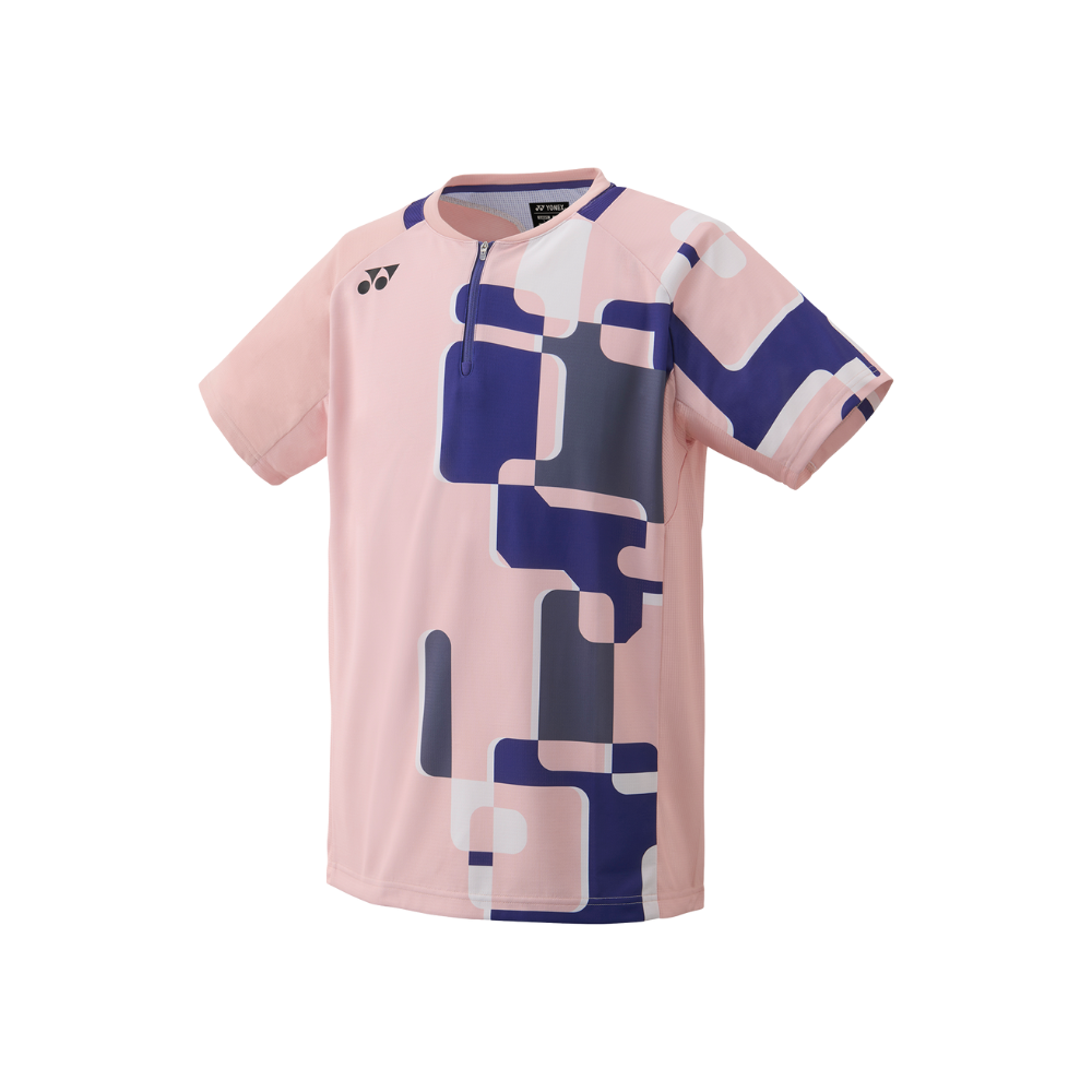 YONEX MEN'S CREW NECK SHIRT 10641EX PINK BEIGE (SLIM FIT)