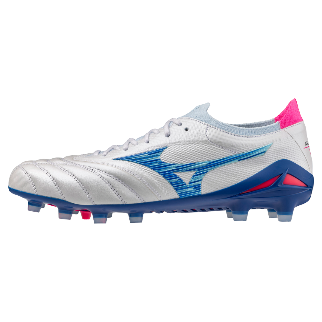 MIZUNO MORELIA NEO IV β JAPAN FOOTBALL BOOTS WHITE/TANAGER