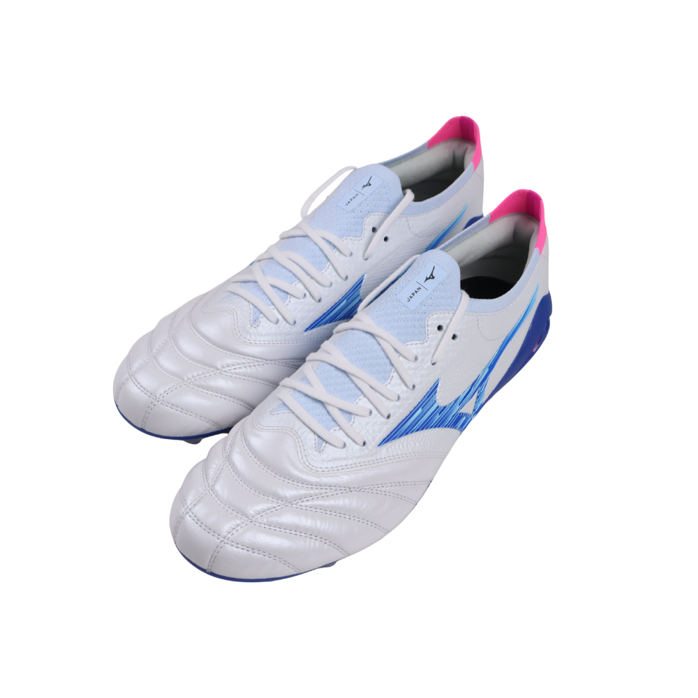 MIZUNO MORELIA NEO IV β JAPAN FOOTBALL BOOTS WHITE/TANAGER