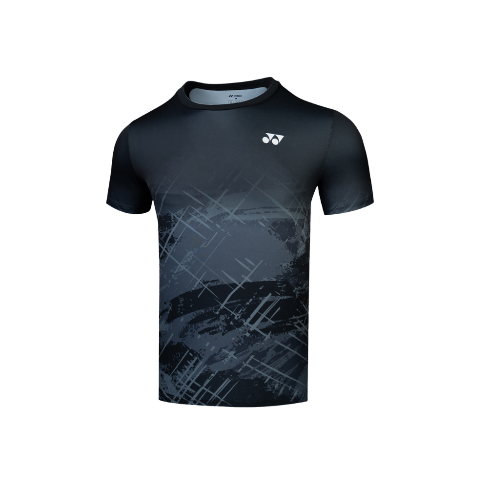 YONEX MEN'S ROUND NECK T-SHIRT 3393 JET BLACK