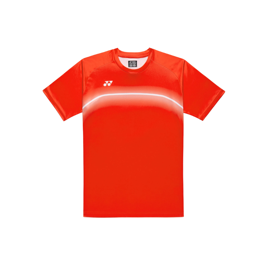 YONEX MEN'S T-SHIRT 16859EX CYBER ORANGE (SLIM FIT)