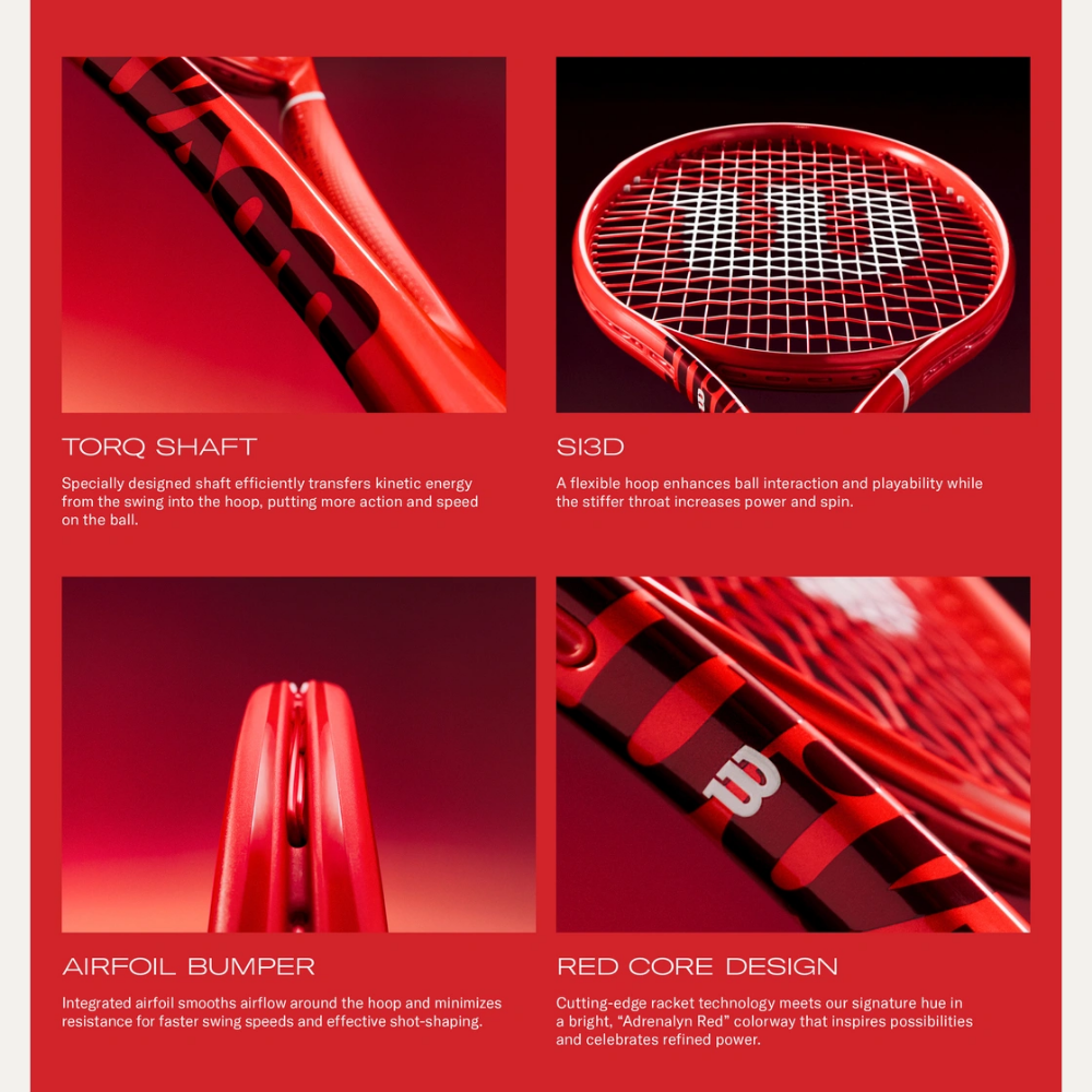 WILSON TENNIS RACQUET DEFYER 100UL V1 RED