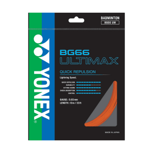 YONEX STRING BG66 ULTIMAX ORANGE